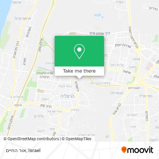 אור החיים map