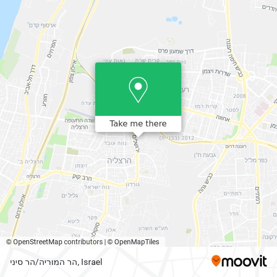 הר המוריה/הר סיני map