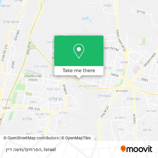 הפרחים/משה דיין map