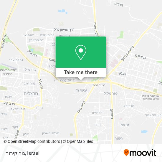 גור קירור map