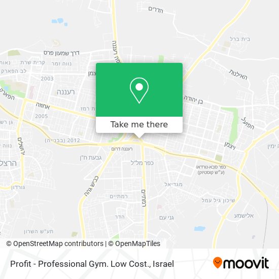 Profit - Professional Gym. Low Cost. map