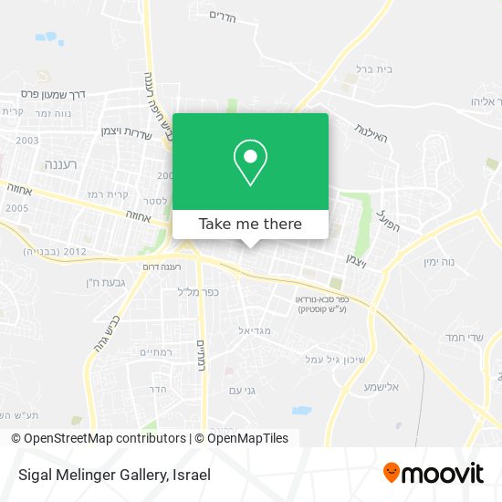 Карта Sigal Melinger Gallery