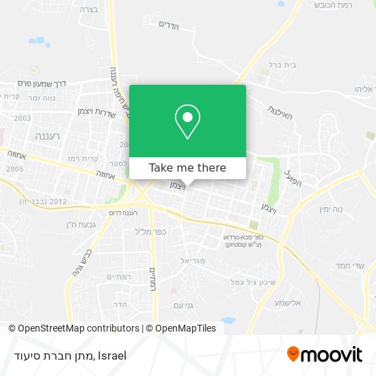 מתן חברת סיעוד map