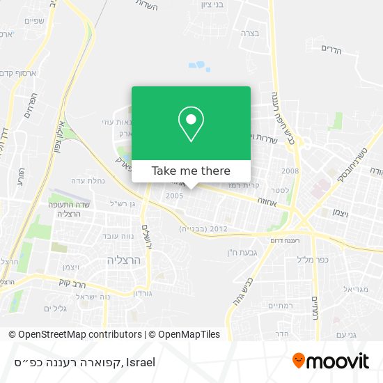 קפוארה רעננה כפ״ס map