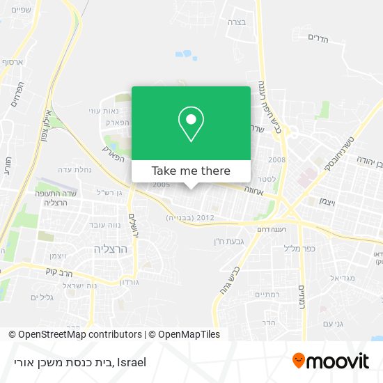 בית כנסת משכן אורי map