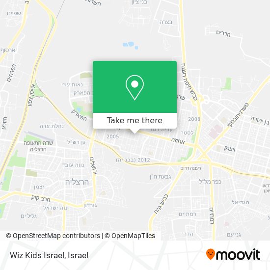 Wiz Kids Israel map