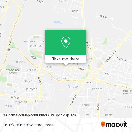 Карта היכל התרבות יד לבנים