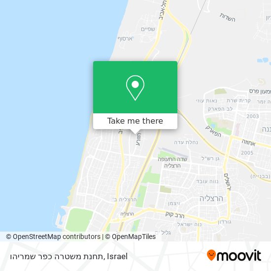 תחנת משטרה כפר שמריהו map