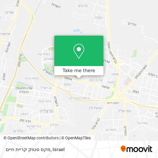 מקס סטוק קריית חיים map