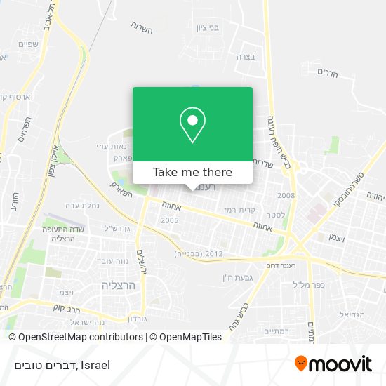 דברים טובים map