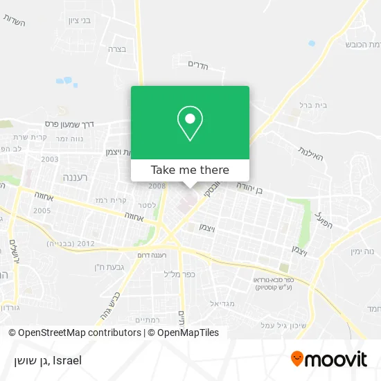Карта גן שושן