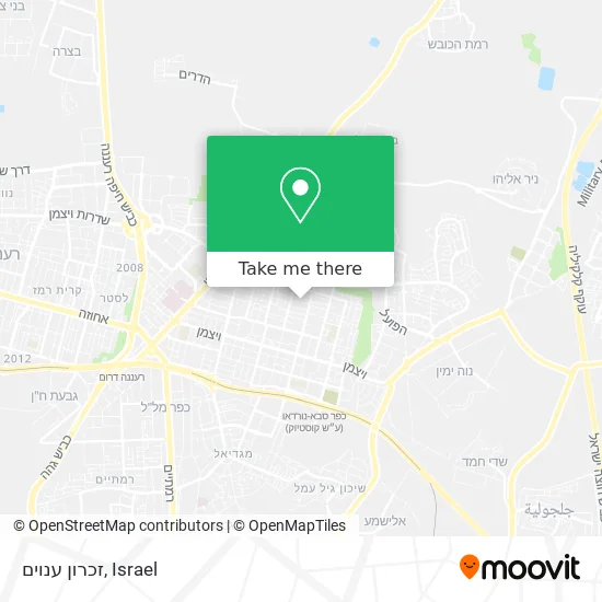 Карта זכרון ענוים