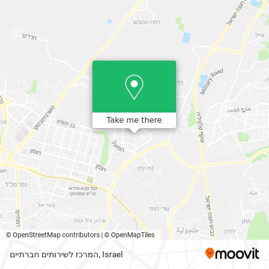 Карта המרכז לשירותים חברתיים