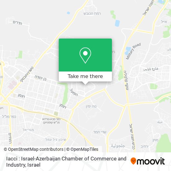 Iacci : Israel-Azerbaijan Chamber of Commerce and Industry map