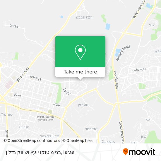 בני מיטוקו יועץ ושיווק נדל ן map