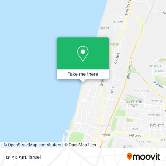 Карта חוף נוף ים