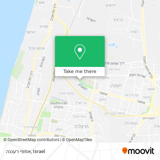 אמפי רעננה map