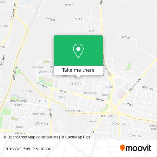 איזי שפירא/שבזי map