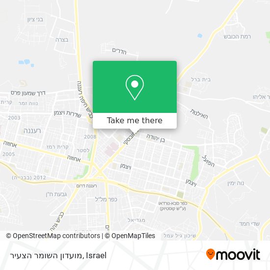 Карта מועדון השומר הצעיר