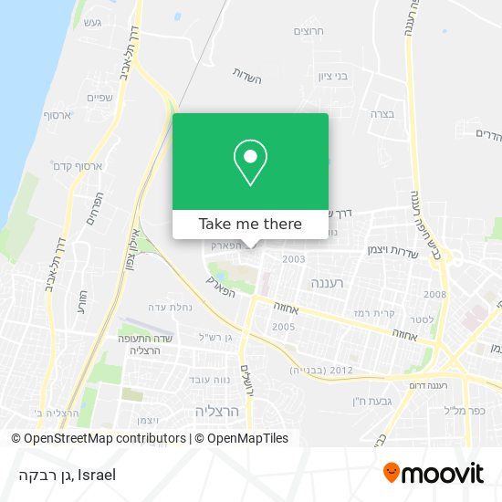 גן רבקה map