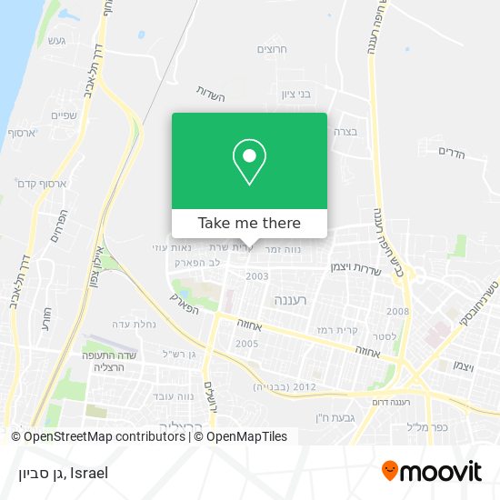 גן סביון map