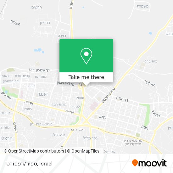 ספיר/רפפורט map