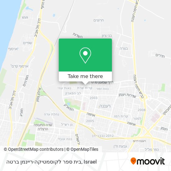 בית ספר לקוסמטיקה-ריינמן ברטה map