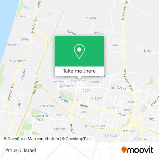 גן אורלי map