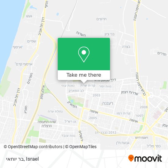 בר יוחאי map