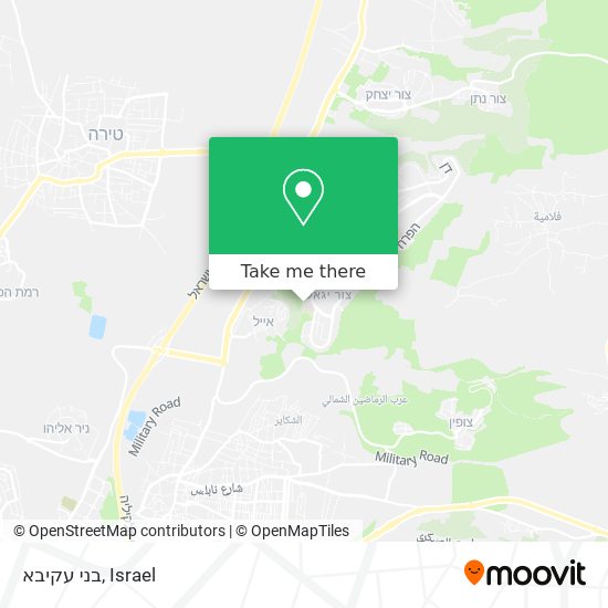 בני עקיבא map