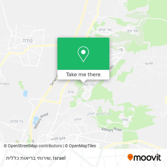 שירותי בריאות כללית map