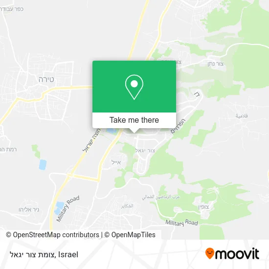 Карта צומת צור יגאל