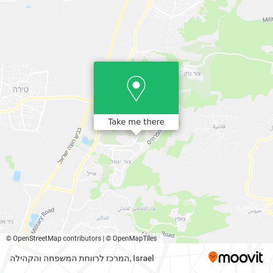 המרכז לרווחת המשפחה והקהילה map