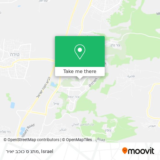 מתנ ס כוכב יאיר map