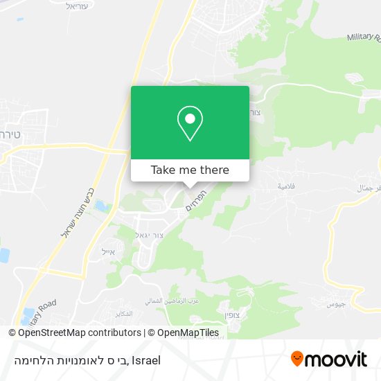 בי ס לאומנויות הלחימה map