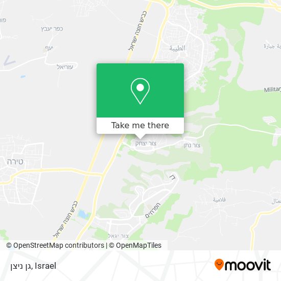 גן ניצן map