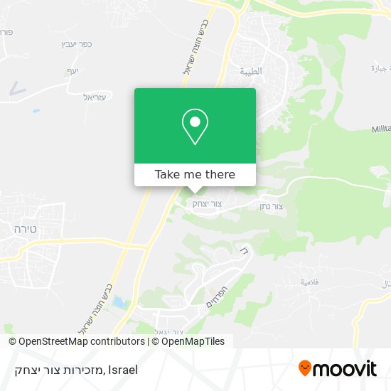 מזכירות צור יצחק map