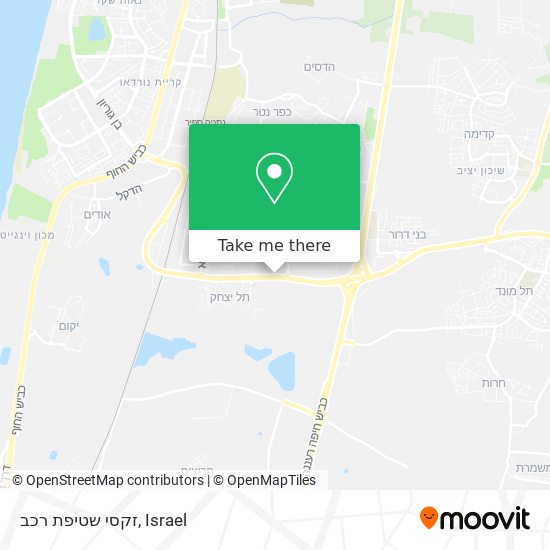 זקסי שטיפת רכב map