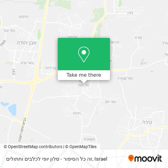 זה כל הסיפור - סלון יופי לכלבים וחתולים map