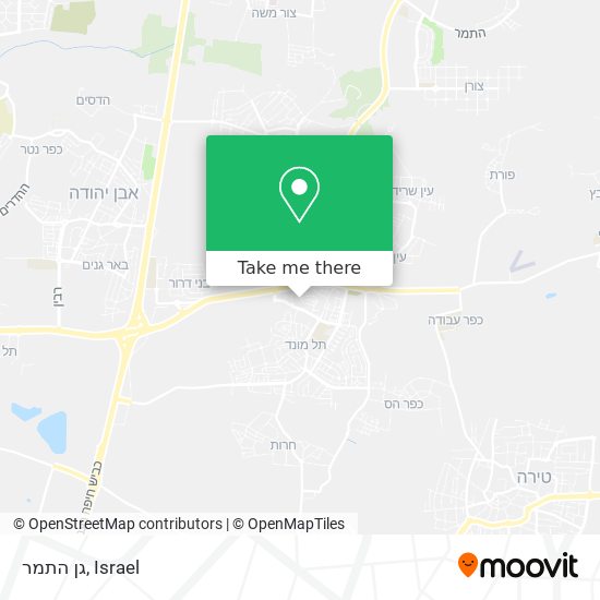 גן התמר map