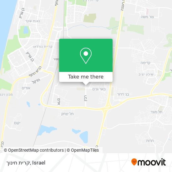 קרית חינוך map