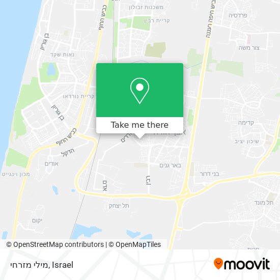 מילי מזרחי map