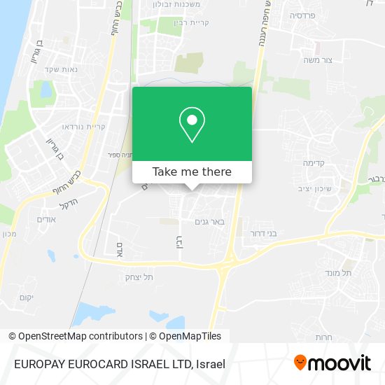 EUROPAY EUROCARD ISRAEL LTD map