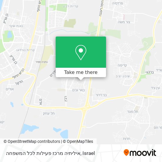 איליתיה מרכז פעילות לכל המשפחה map