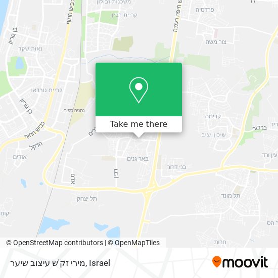 מירי זק'ש עיצוב שיער map