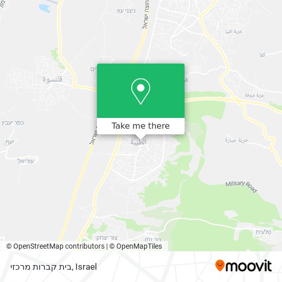 בית קברות מרכזי map