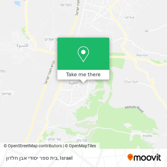 בית ספר יסודי אבן חלדון map