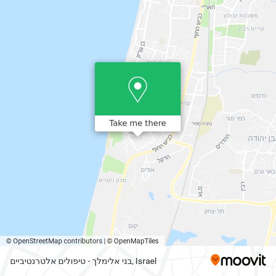 בני אלימלך - טיפולים אלטרנטיביים map