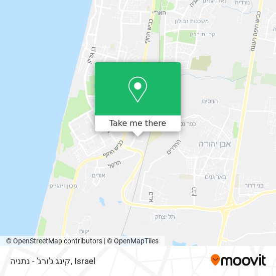 קינג ג'ורג' - נתניה map