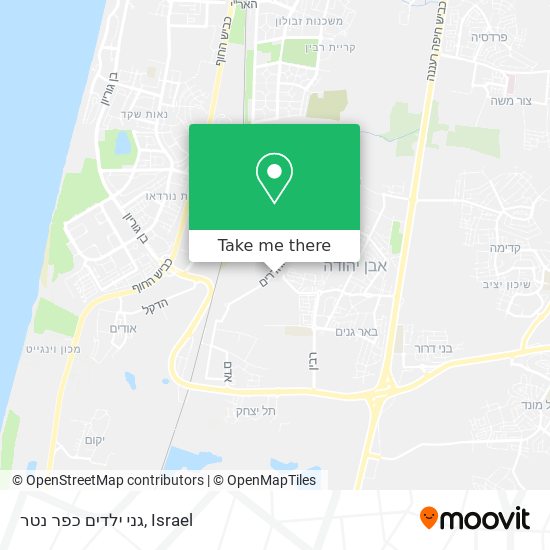 גני ילדים כפר נטר map